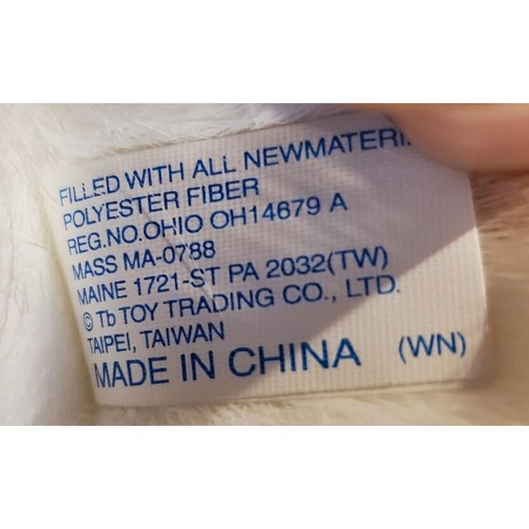 Tb Toy Trading Co Large Rabbit with Appliqued and Embroidered Floral Feet - Picture 11 of 12